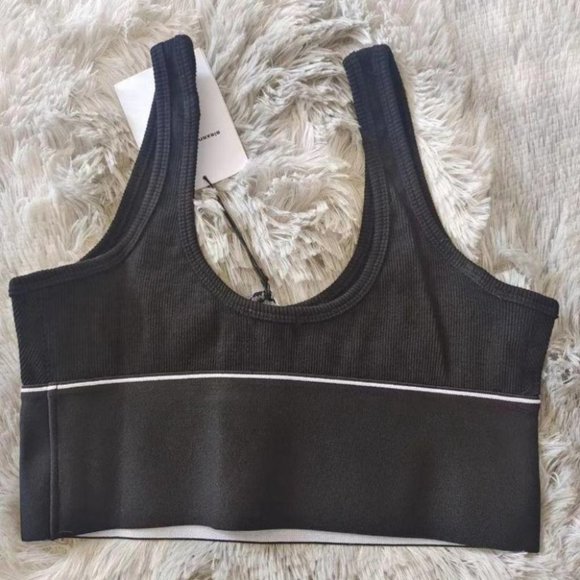 NWT Alexander Wang Logo Elastic Bra Tank Top - Picture 2 of 5